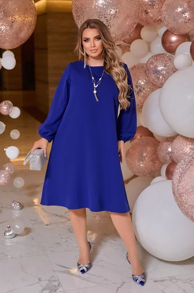 Rochie in croiala libera cu buzunare